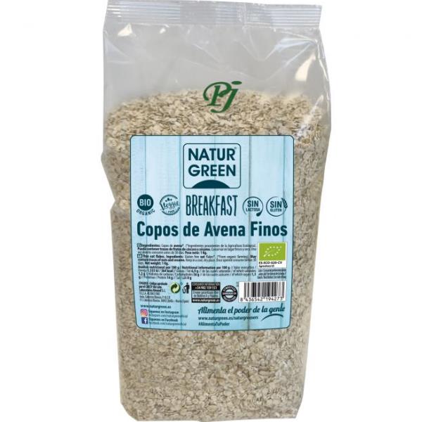 Copos De Avena Finos 1Kg - Naturgreen
